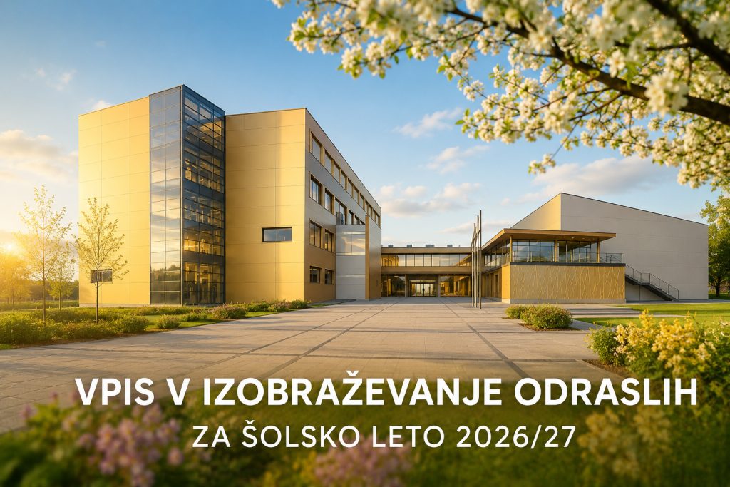 VPIS V IZOBRAŽEVANJE ODRASLIH ZA ŠOLSKO LETO 2026/27